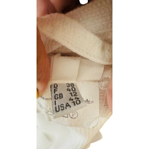 LUTZ Teutloff  Designer Collection -Germany Cotton Button Collared Blouse US-10 - Picture 8 of 8